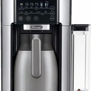 De'Longhi TrueBrew Automatic Coffee Maker with Thermal Carafe CAM51035M, Silver/Black
