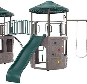 Double Adventure Tower with Monkey Bars Lifetime 90966